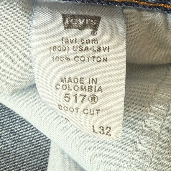 Levi’s 517 Men's Jeans Bootcut Vintage Blue Denim Med Wash Size 40x32 - Picture 5 of 8